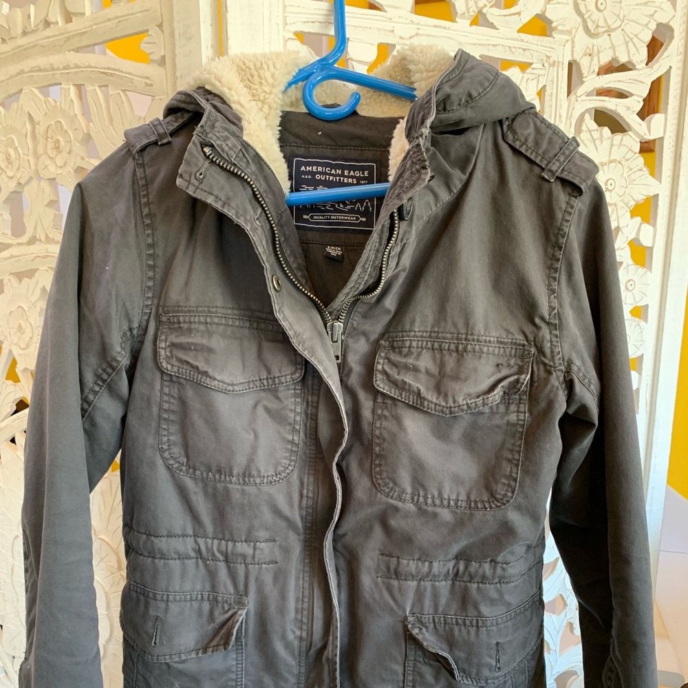 America Eagle Parka with Sherpa lined hood